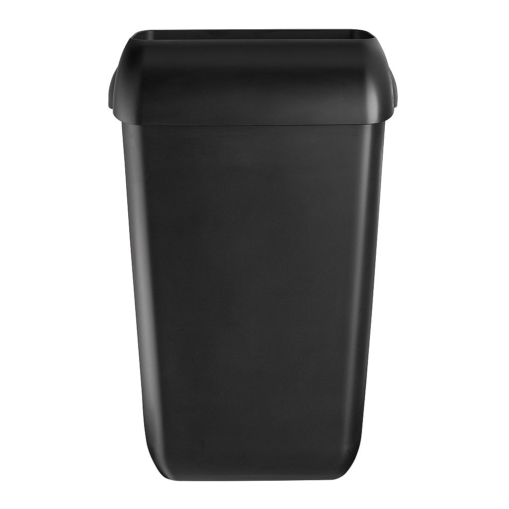 Afvalbak kunststof mat zwart 43 ltr met
