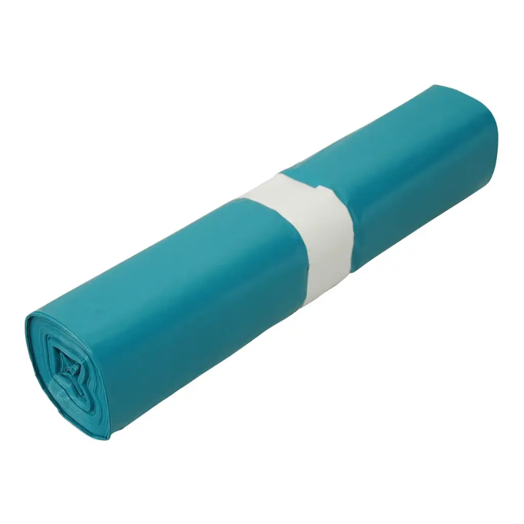 Afvalzak T60 Blauw 80x110cm, 20st per rol, 200 stuks per doos 