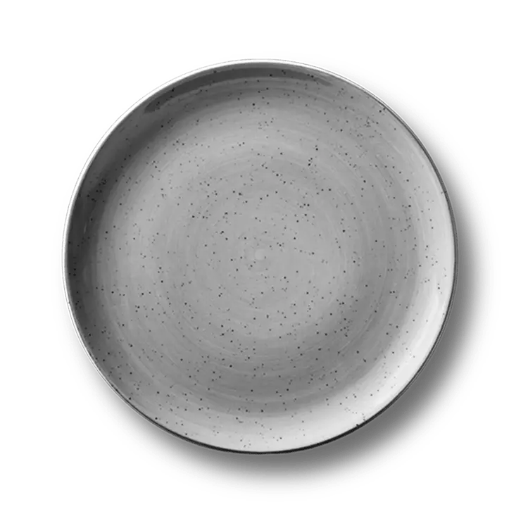 Continental Rustic grijs bord coupe vlak 29cm