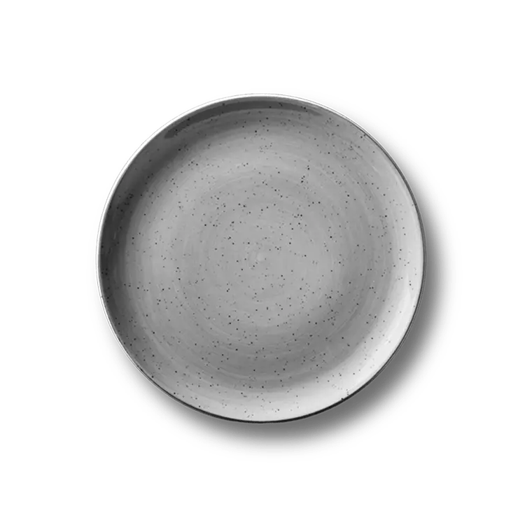 Continental Rustic grijs bord coupe vlak 23cm