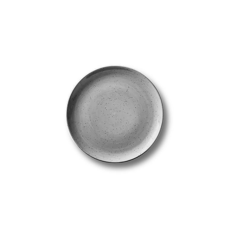 Continental Rustic grijs bord coupe vlak 17cm
