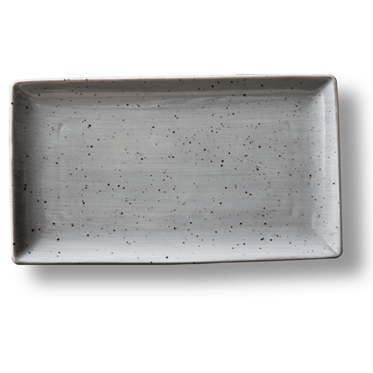Continental - Schaal rechthoekig Rustic grijs (28,5 x 16,5 cm, 1 stuk)