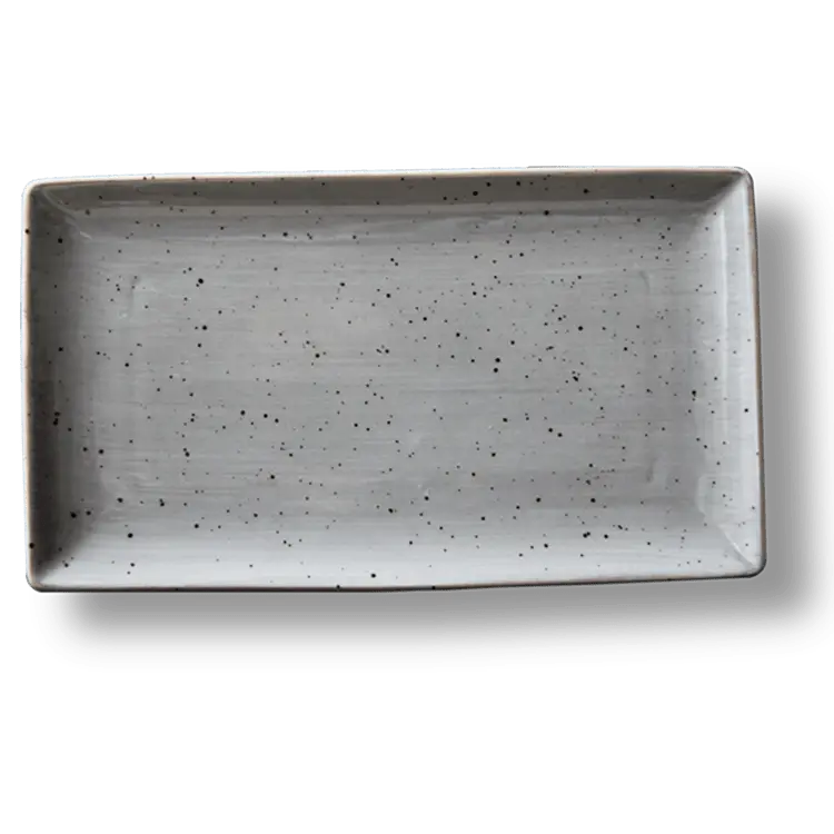 Continental Rustic grijs schaal rechthoekig 28x16cm