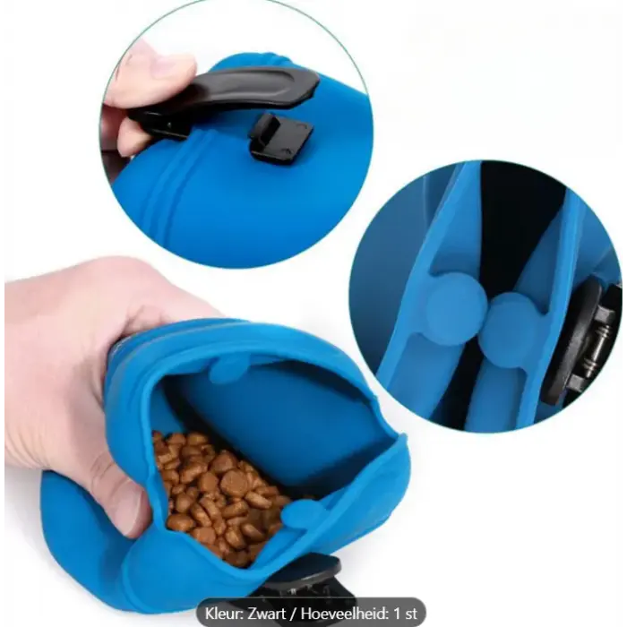 Silicone rubber Beloningstasje voor Snacks en Traktaties - Blauw
