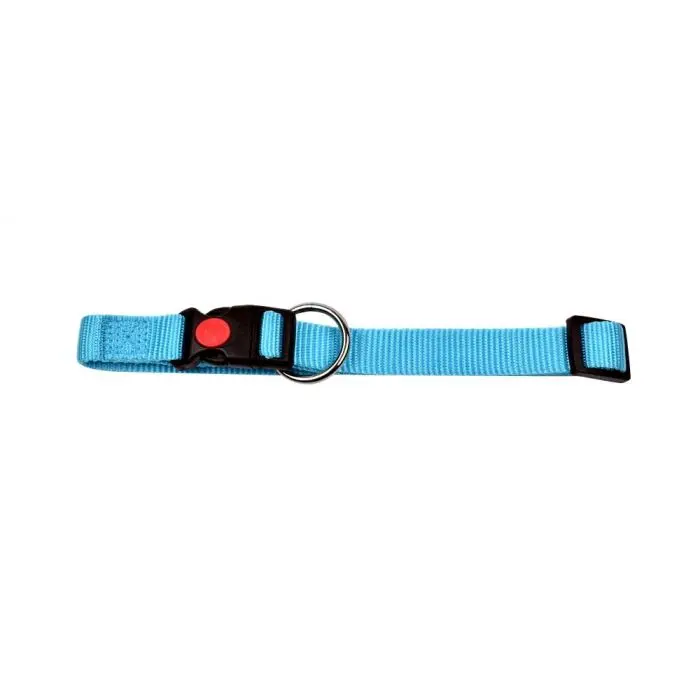Hondenhalsband - Met Wienerlock Kliksluiting - Lichtblauw - 25 mm x 45-70 cm