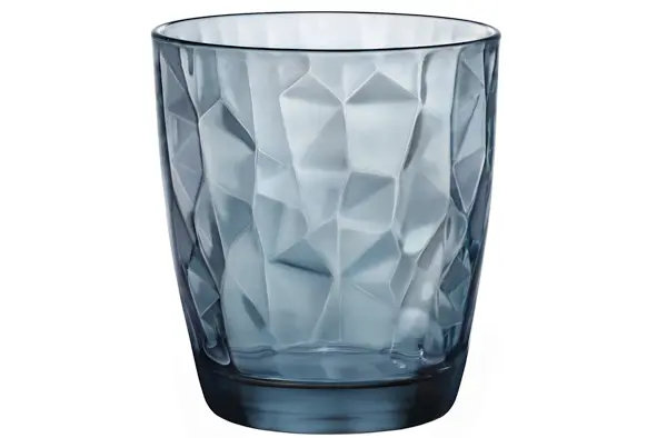 Diamond Tumbler 30cl blauw, set 6 stuks