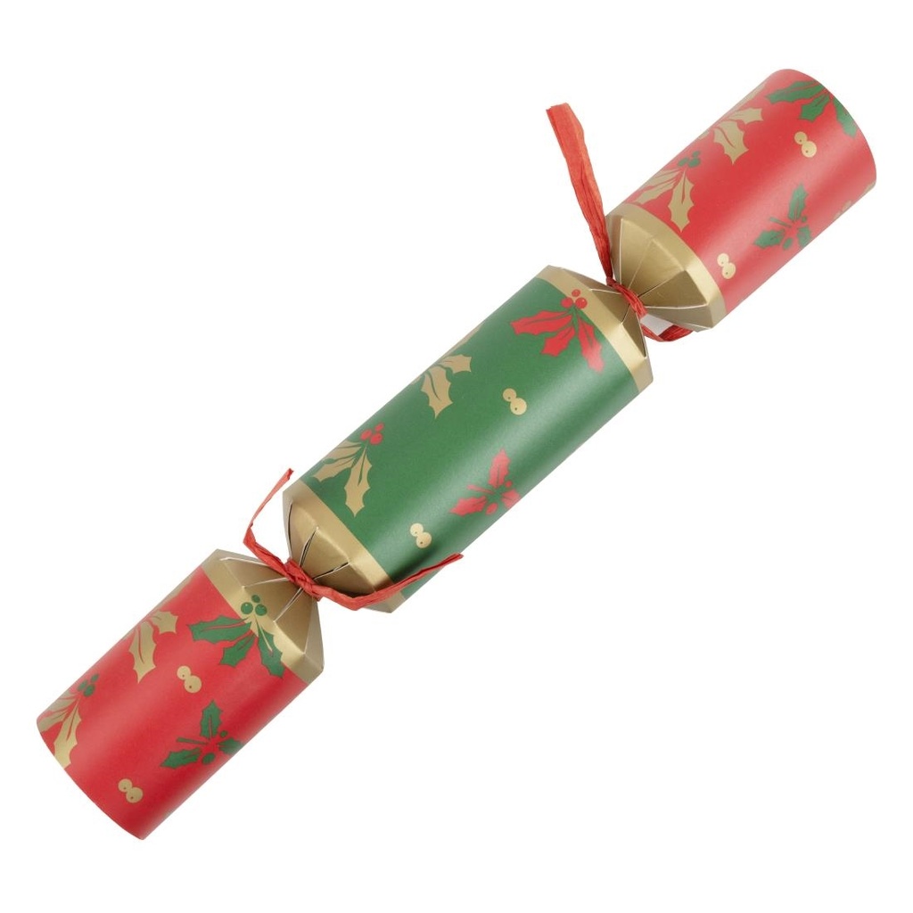 Fiesta Recycleerbare Plasticvrije Kerstcrackers 305 mm (25 stuks)