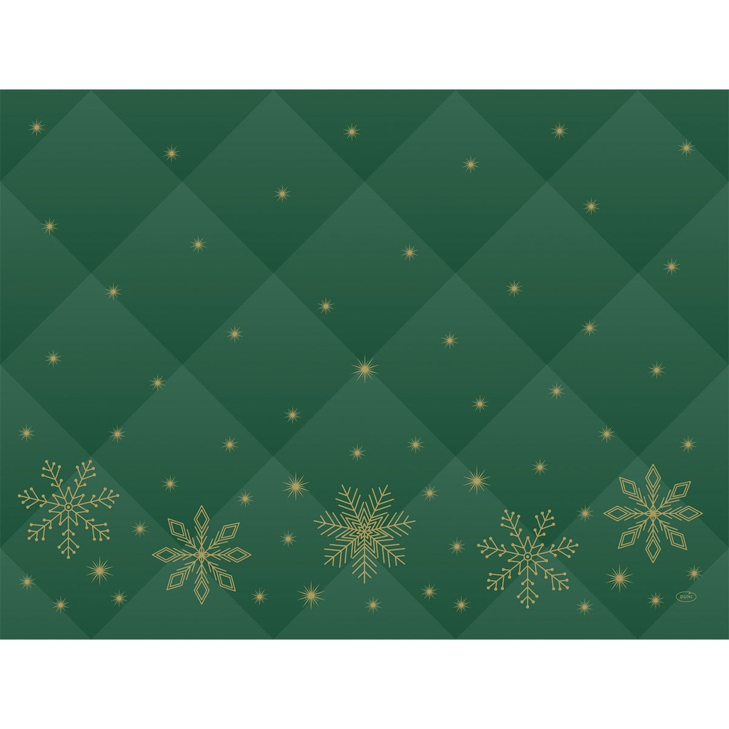 Duni - Placemat papier Rhombus Green (30 x 40 cm, 1000 stuks)