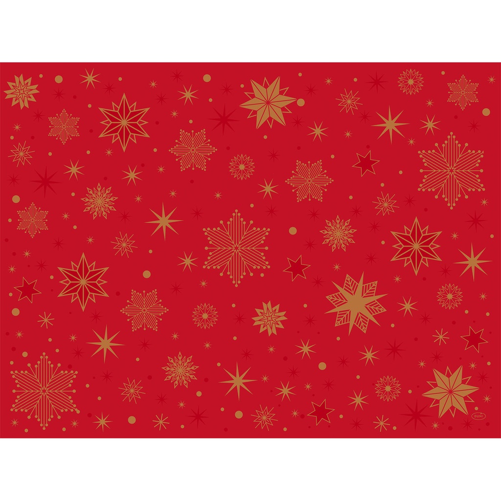 Duni - Placemat papier Stargazing Red (30 x 40 cm, 1000 stuks)