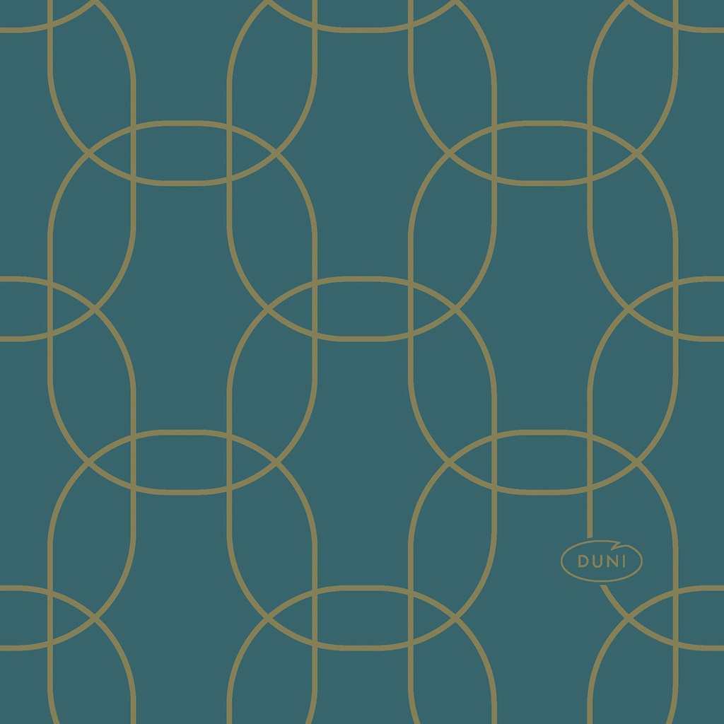 Duni - Servet Dunisoft Golden Deco (20 x 20 cm, 2880 stuks)