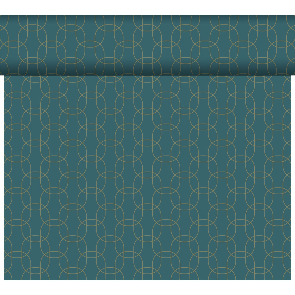 Duni - Tafelloper tête-à-tête Dunicel Golden Deco (0,4 x 24 m, 4 rollen)