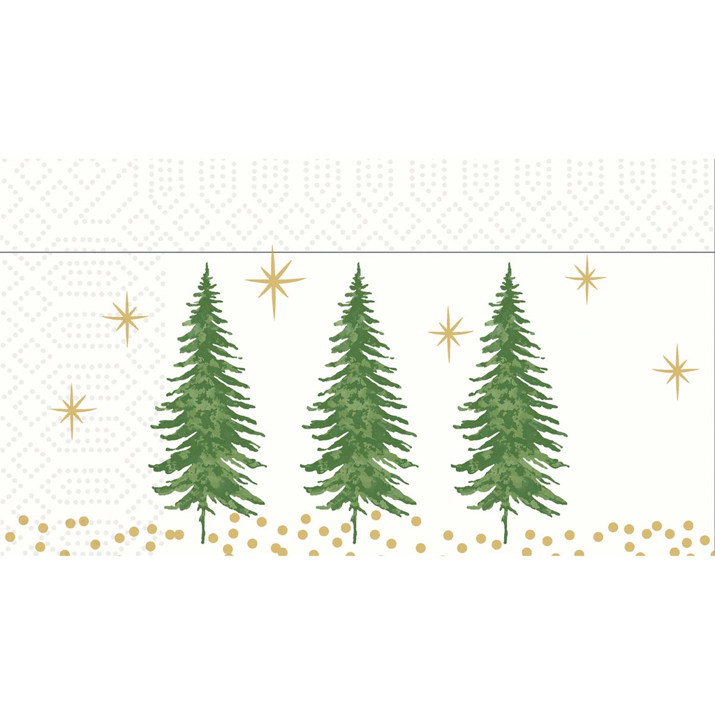 Duni - Servet dispenser recycled tissue 2-laags Humble Trees (33 x 33 cm, 1200 stuks)