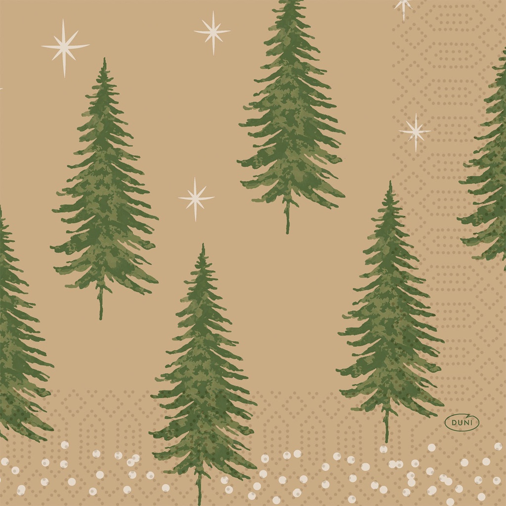Duni - Servet tissue 3-laags Humble Trees (33 x 33 cm, 1000 stuks)
