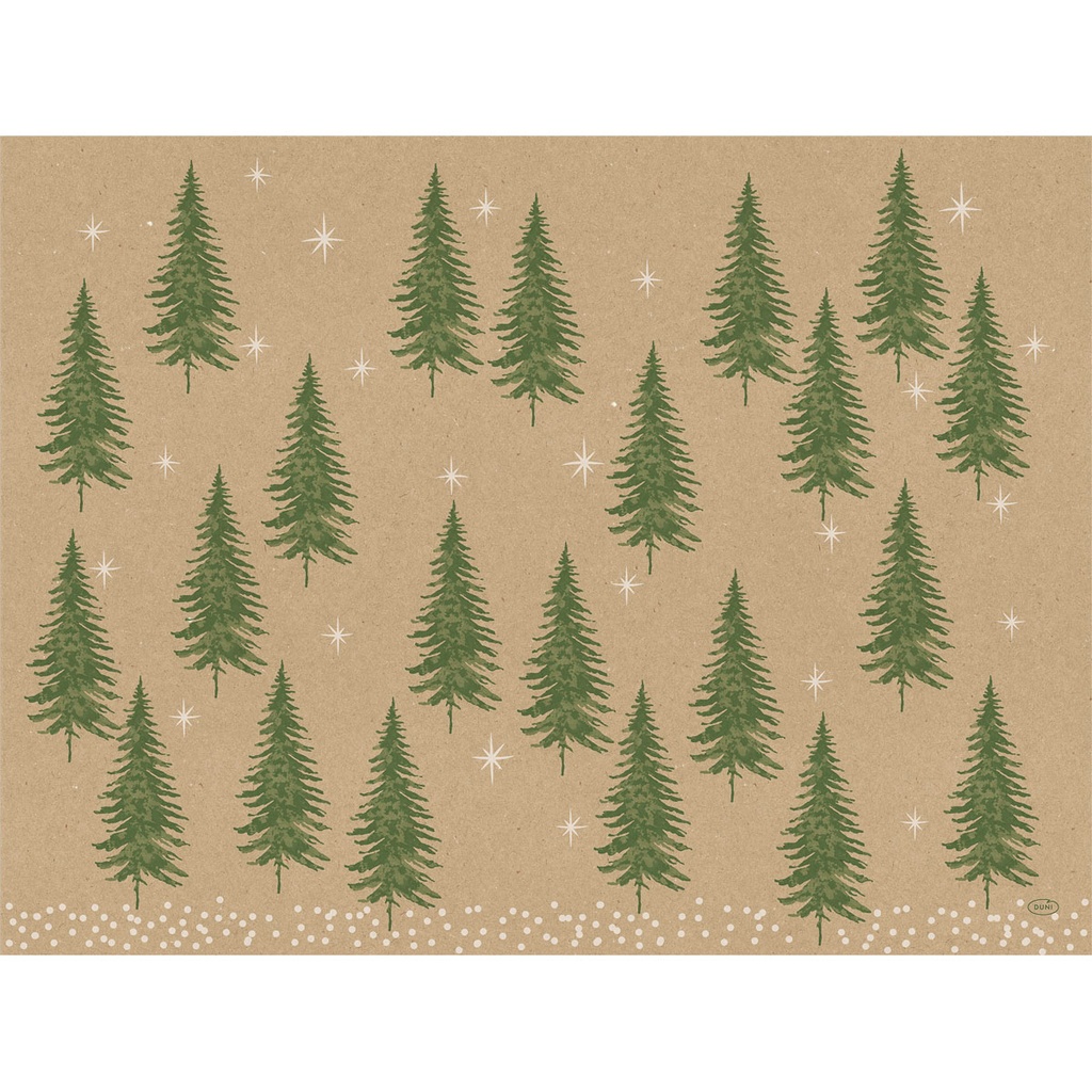 Duni - Placemat papier Humble Trees (30 x 40 cm, 1000 stuks)
