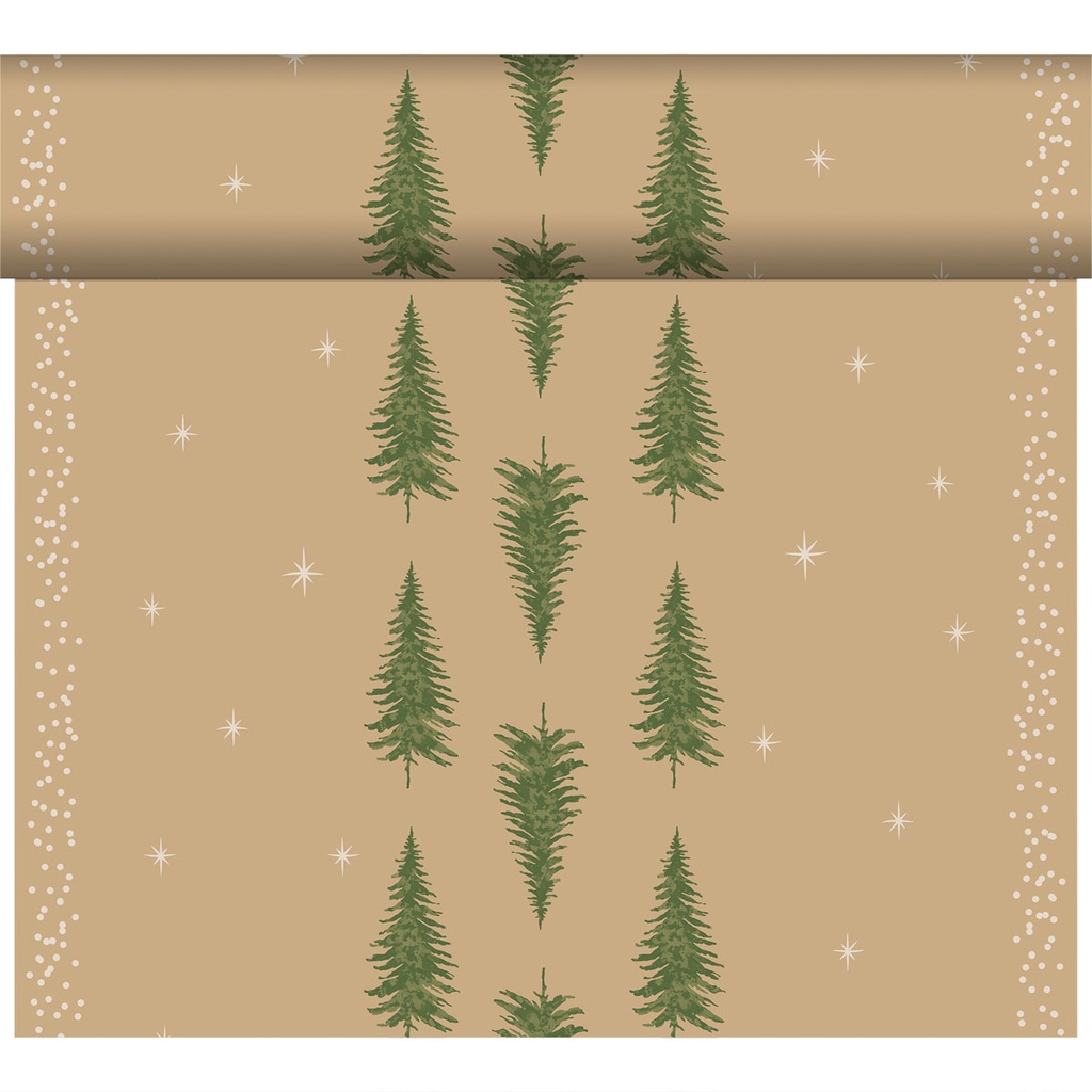 Duni - Tafelloper tête-à-tête Bio Dunicel Humble Trees (0,4 x 24 m, 4 rollen)