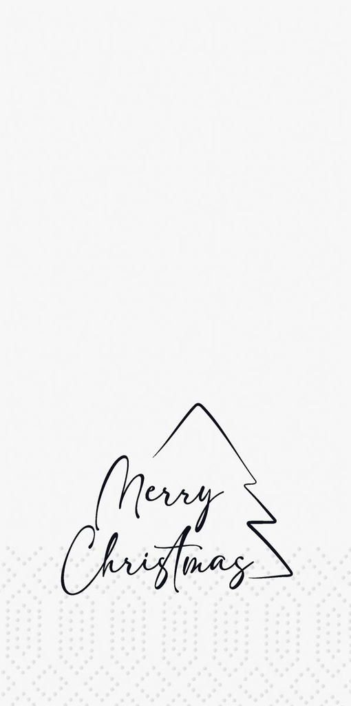 Duni - Servet tissue 2-laags Merry Xmas Tree 1/8 vouw (33 x 33 cm, 1200 stuks)