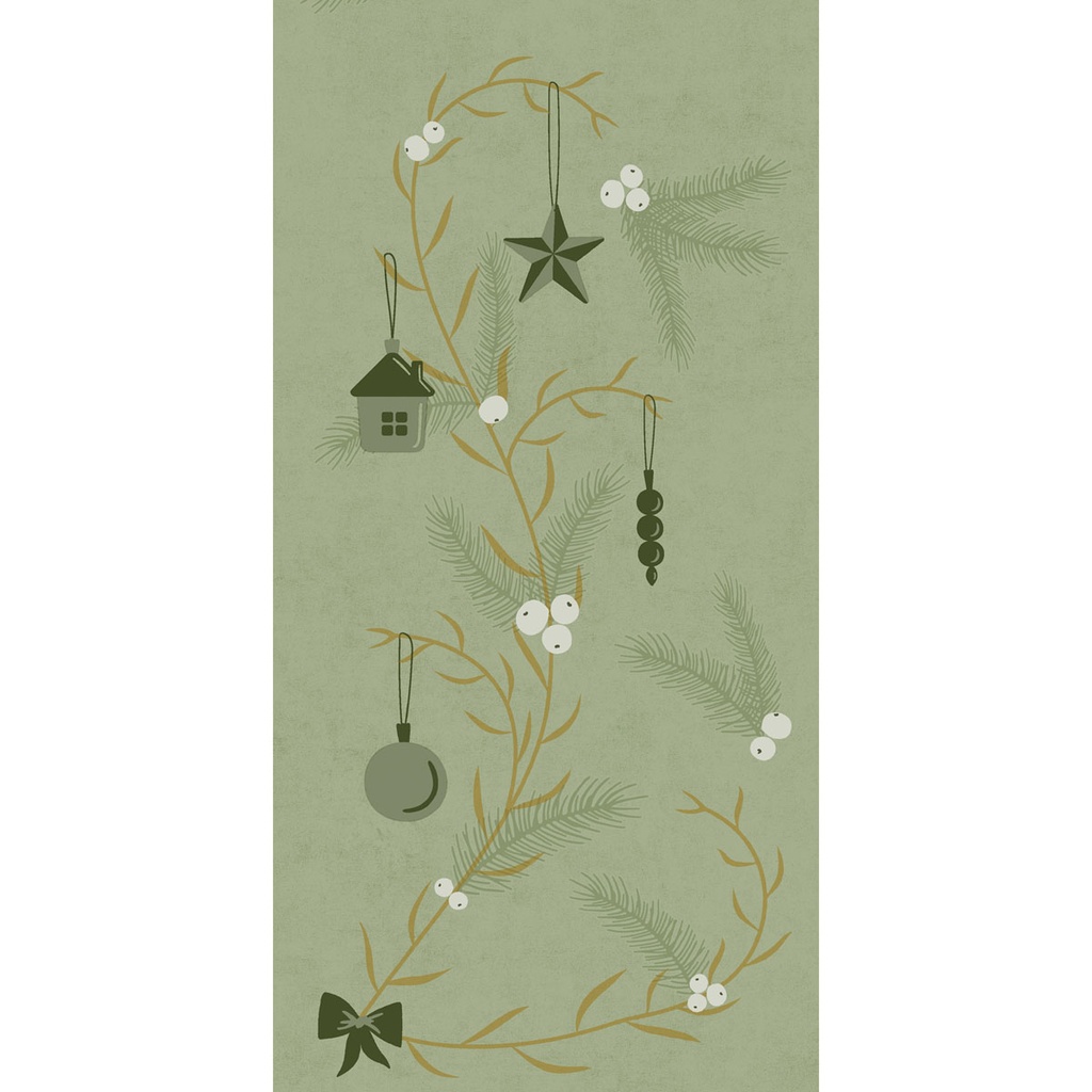 Duni - Servet Bio Dunisoft Noel Pistachio 1/8 vouw (40 x 40 cm, 360 stuks)