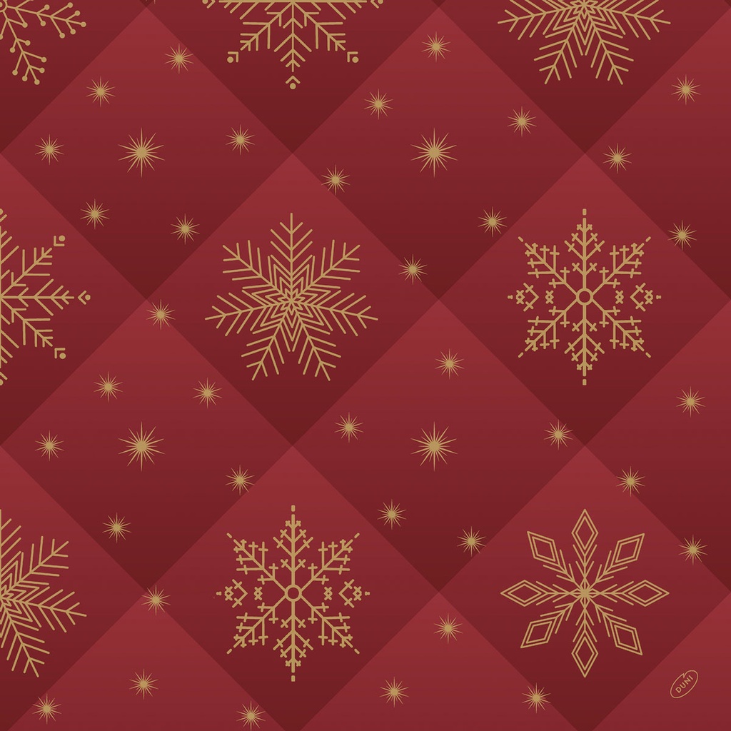 Duni - Servet Dunilin Rhombus Bordeaux (48 x 48 cm, 216 stuks)