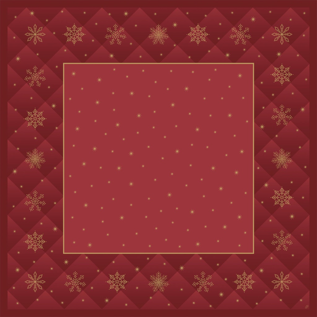 Duni - Napperon Bio Dunicel Rhombus Bordeaux (84 x 84 cm, 100 stuks)