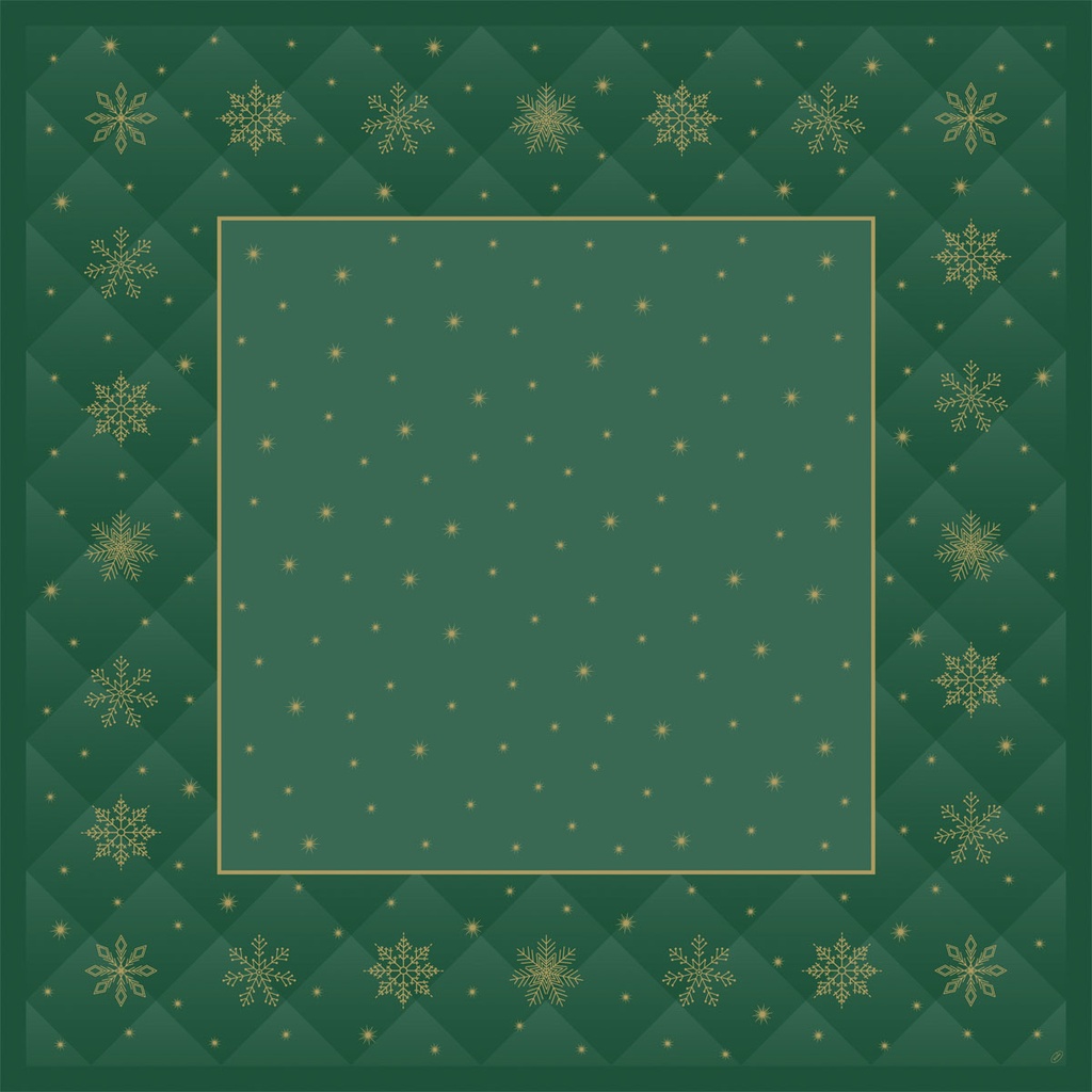Duni - Napperon Bio Dunicel Rhombus Green (84 x 84 cm, 100 stuks)