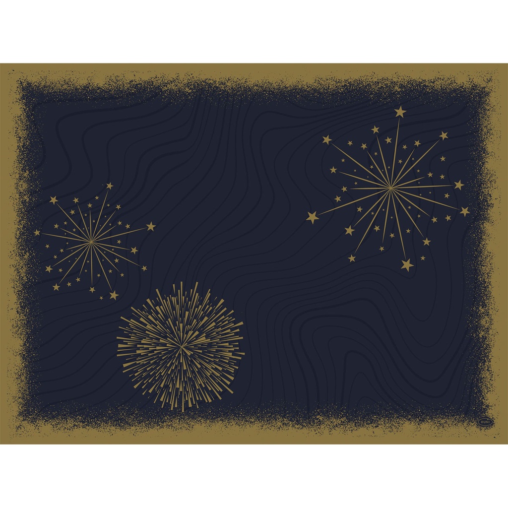 Duni - Placemat Bio Dunicel Sparkly Black (30 x 40 cm, 500 stuks)