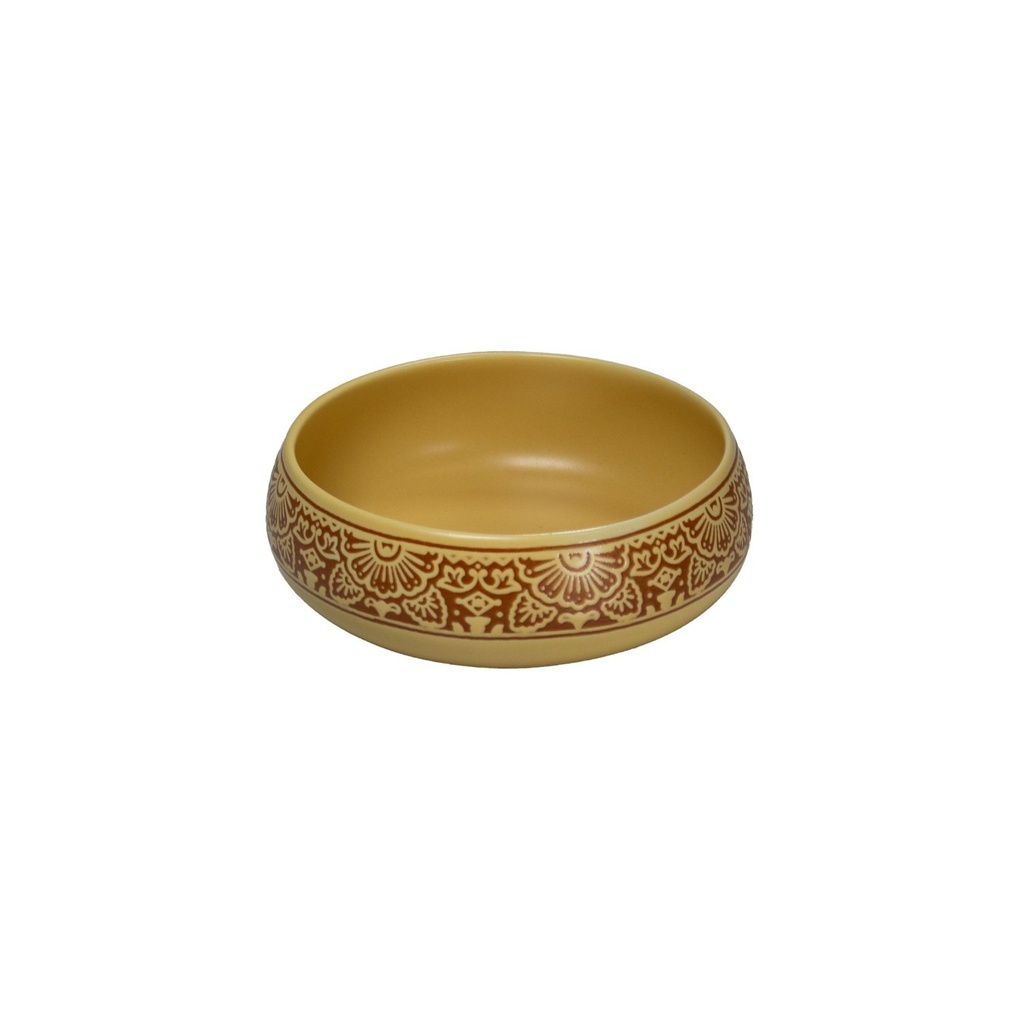 Barcelona bowl ocher 10 cm 200ml (12 stuks)