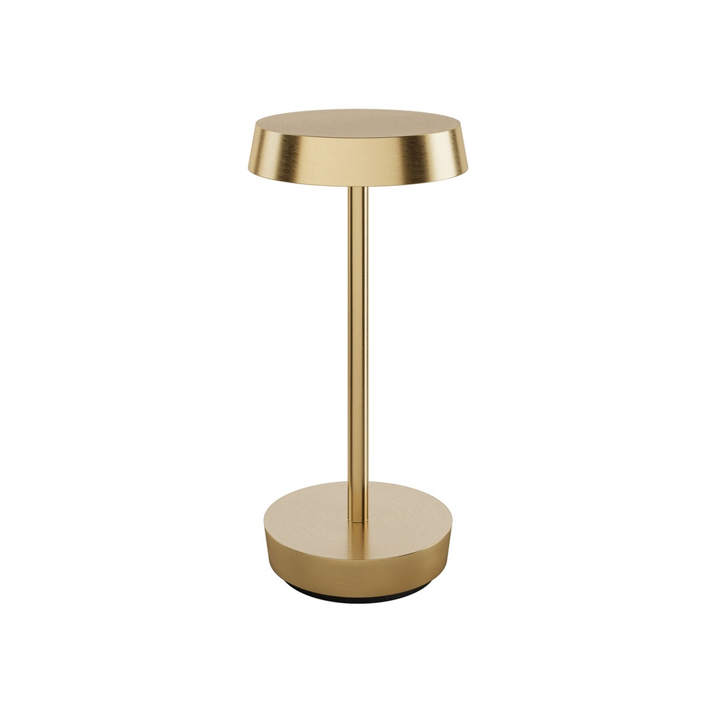 Duni - LED-lamp oplaadbaar Nour 2.0 metaal messing (21,2 x Ø 10,5 cm, 1 stuk)