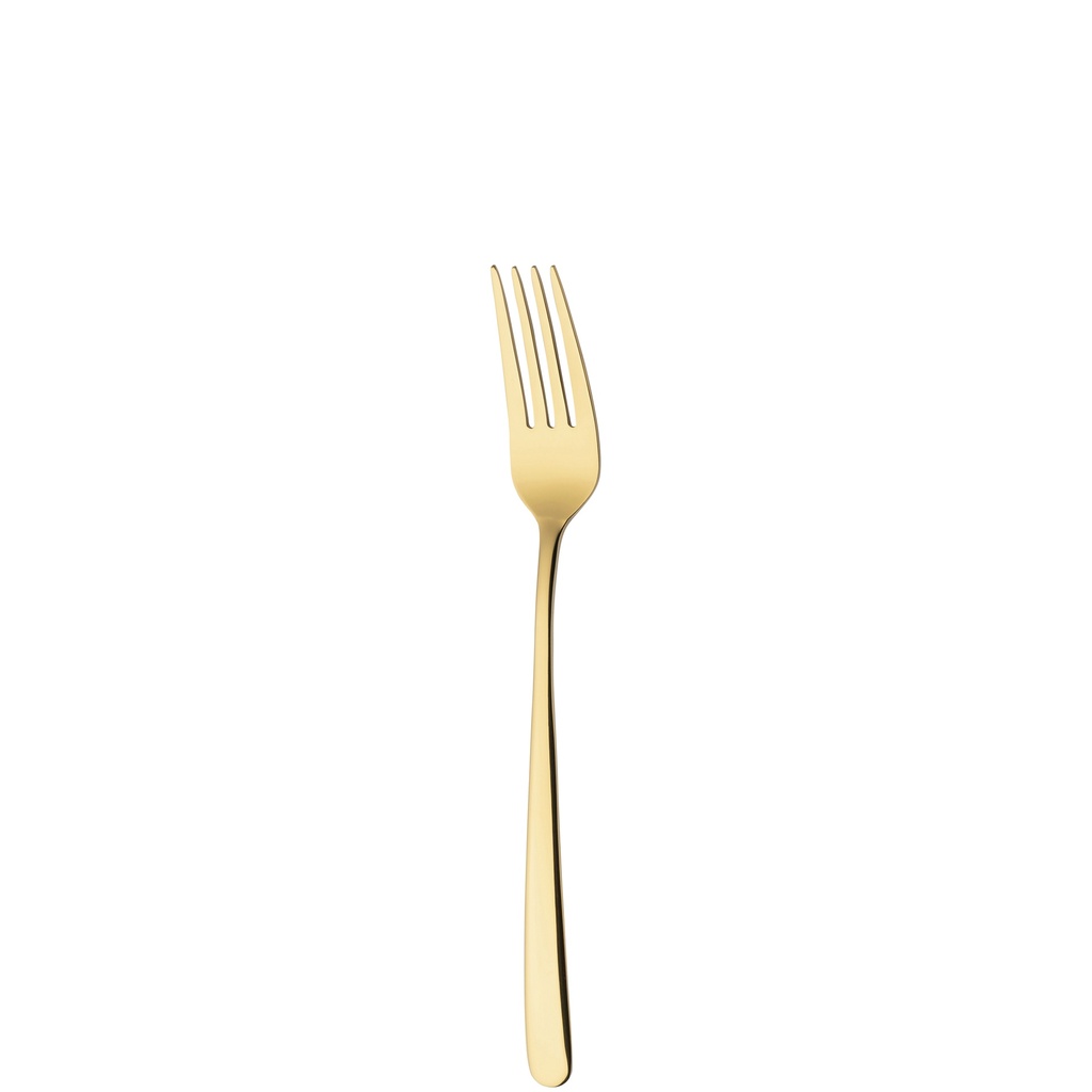 Sola - Dessertvork Ibiza 18/0 goud PVD (18,9 cm, 12 stuks)
