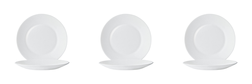 Arcoroc - Bord Restaurant Wit (25,2 cm, 6 stuks)
