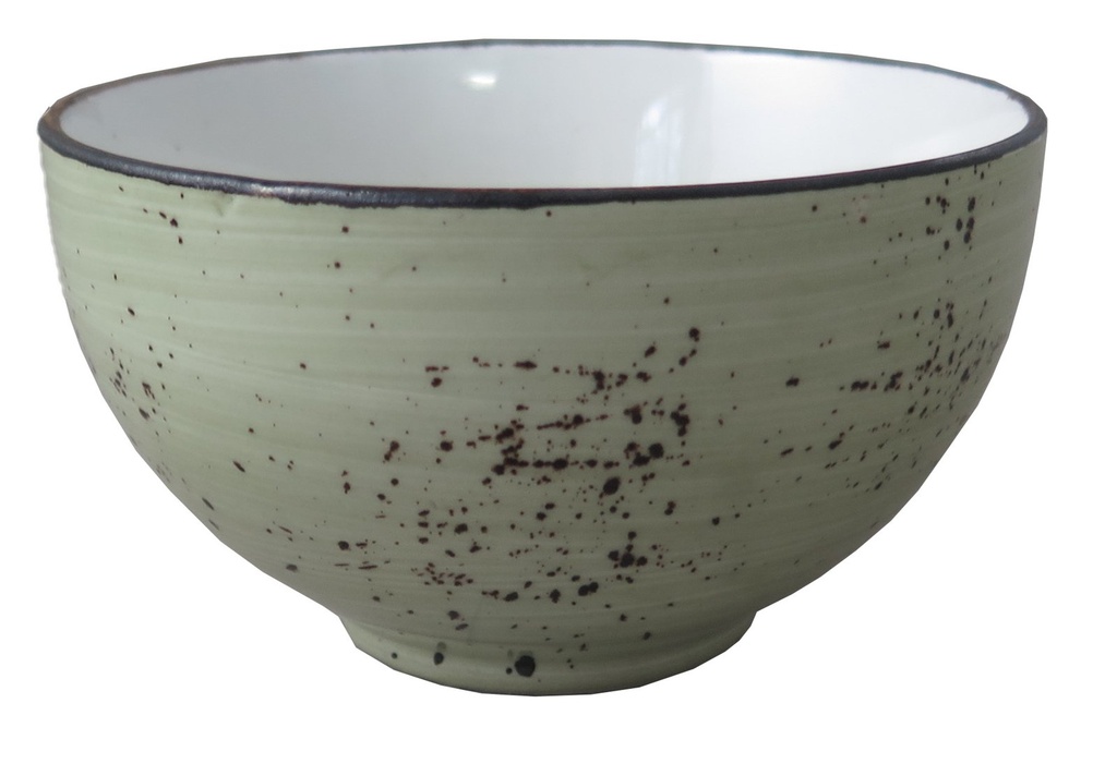 Continental - Kom rond Rustic lichtgroen (12,5 cm, 40 cl, 1 stuk)