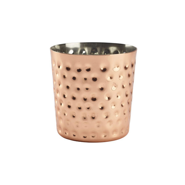 Hammered Copper Plated Serving Cup 8.5 x 8.5cm (doos 12 stuks)