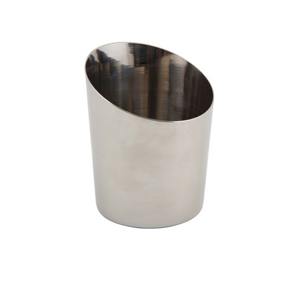 Stainless Steel Angled Cone 9.5 x 11.6cm (Dia x H) (doos 12 stuks)