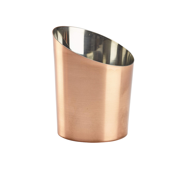 Copper Plated Angled Cone 9.5 x 11.6cm (Dia x H) (doos 12 stuks)