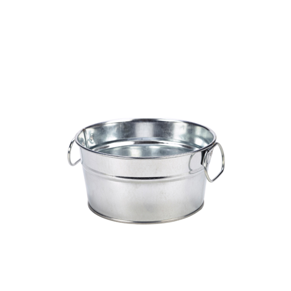 Galvanised Steel Serving Bucket 15 x 8cm (doos 6 stuks)
