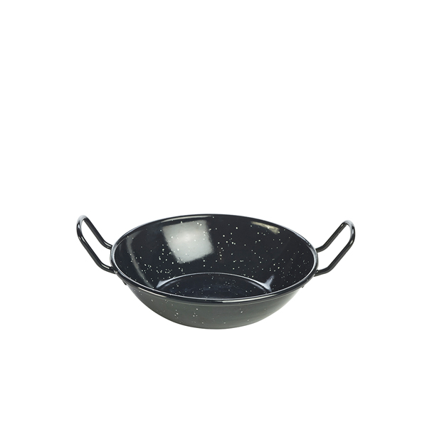 Black Enamel Dish 16cm (doos 10 stuks)