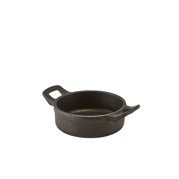 Mini Cast Iron Round Eared Dish 11 x 3.5cm (doos 6 stuks)