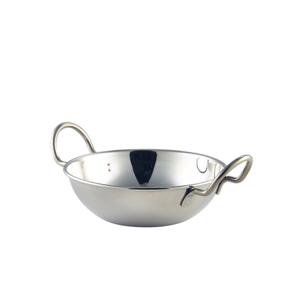 S/St. Balti Dish 15cm (6") With Handles (doos 12 stuks)