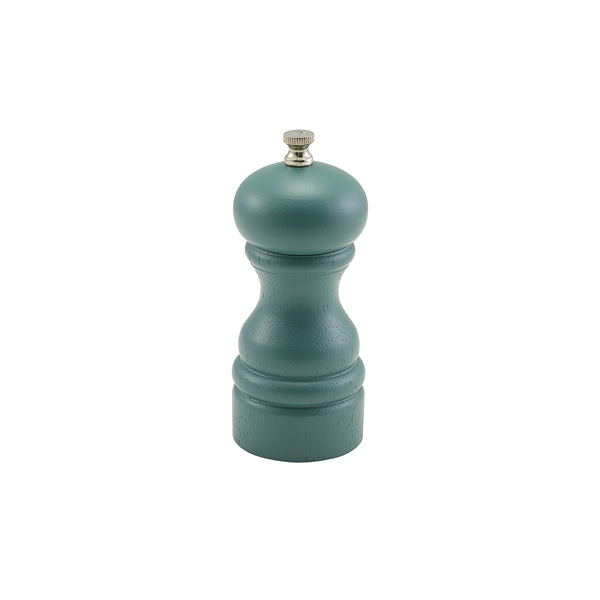 Olive Green Wooden Salt/ Pepper Grinder 13cm (doos 6 stuks)