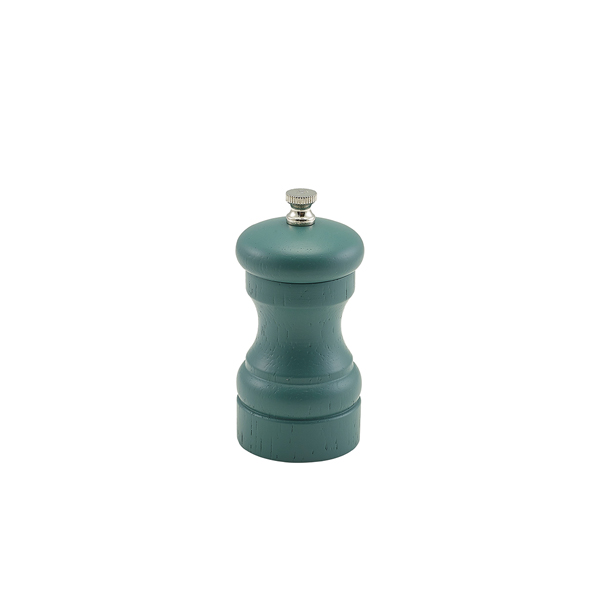 Olive Green Wooden Salt/ Pepper Grinder 10cm (doos 6 stuks)