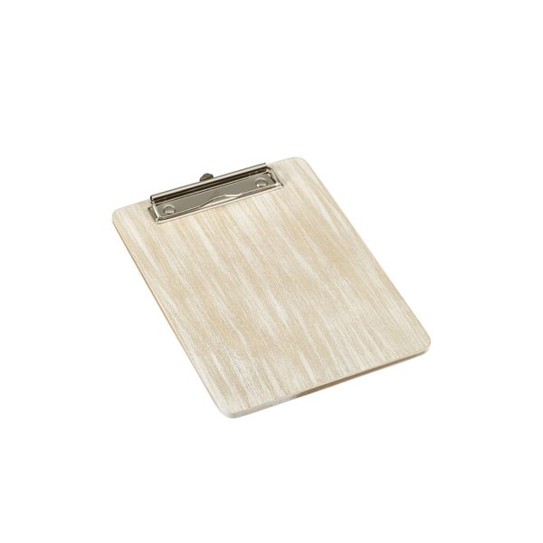 White Wash Wooden Menu Clipboard A5 18.5x24.5x0.6cm