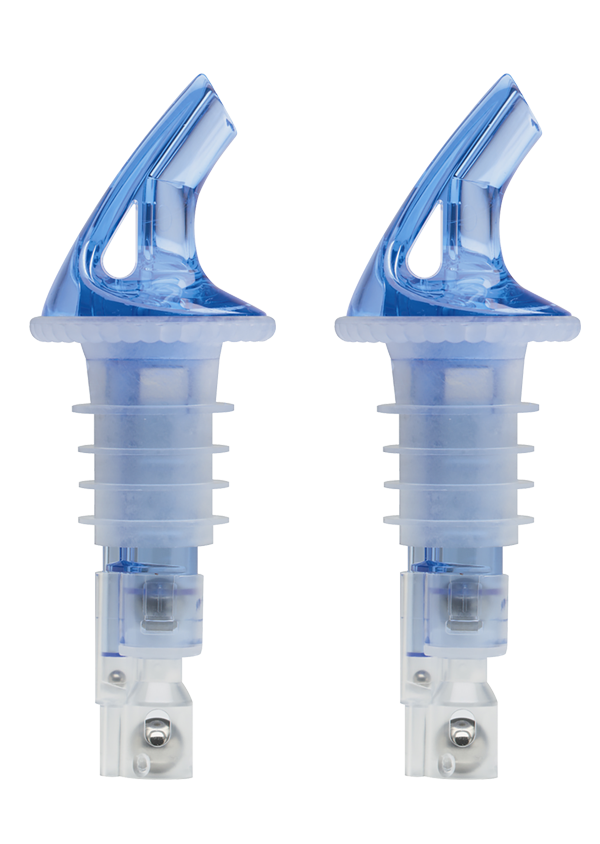 Bar Professional - Maatschenker 3-ball kunststof blauw (3,5 cl, 2 stuks)