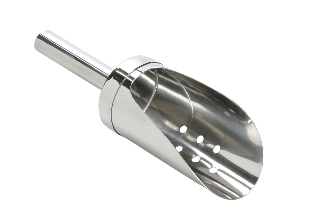 Bar Professional - Schep geperforeerd Tools RVS zilver (1 stuk)
