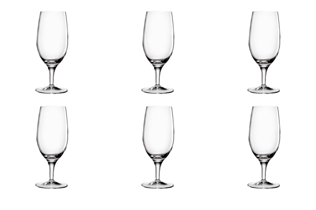 Luigi Bormioli - Bierglas Drink op voet (37 cl, 6 stuks)