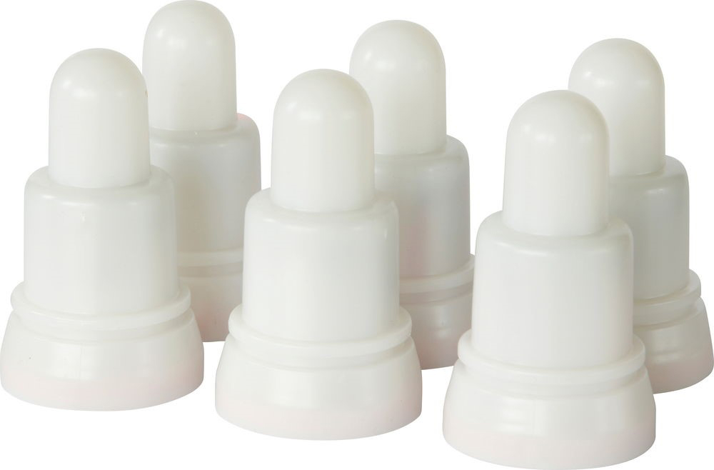 Duni - Reservelampjes LED oplaadbaar Plug Flex (7 x Ø 4 cm, 6 stuks)