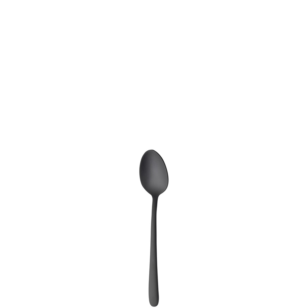 Sola - Theelepel Ibiza 18/0 zwart satijn PVD (12,9 cm, 12 stuks)