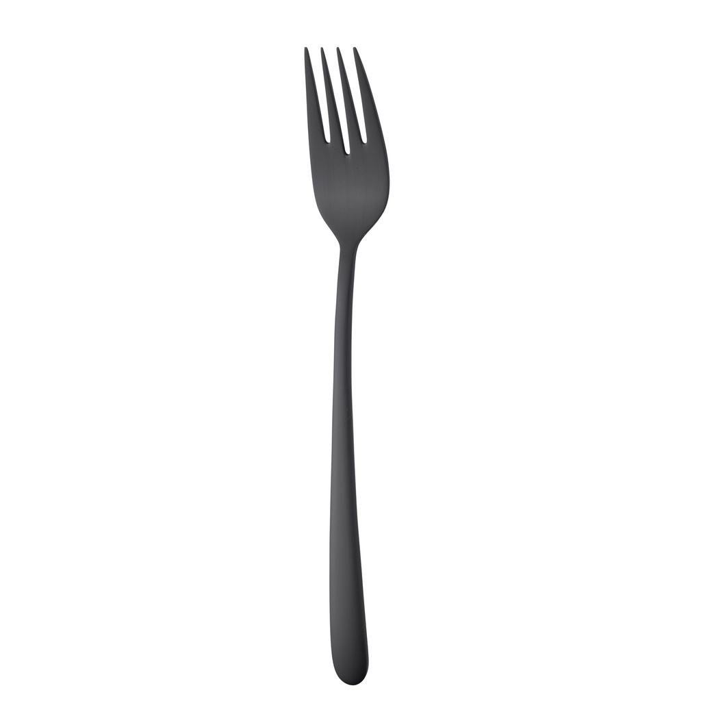 Sola - Visvork Ibiza 18/0 zwart satijn PVD (20,9 cm, 12 stuks)