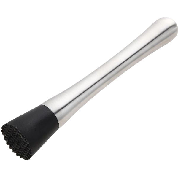 Bar Professional - Muddler kunststof-RVS zilver (26,5 cm, 1 stuk)