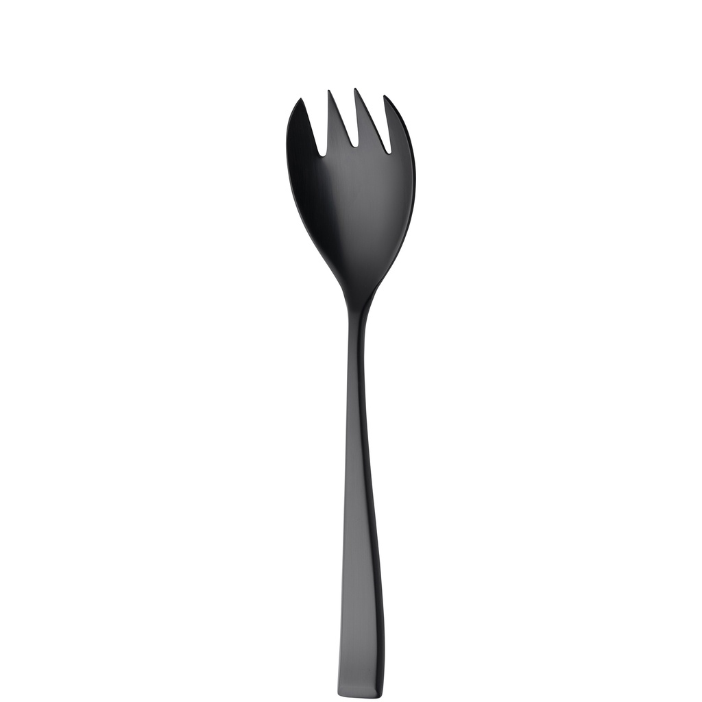 Sola - Saladevork Durban 18/10 zwart satijn PVD (21,7 cm)