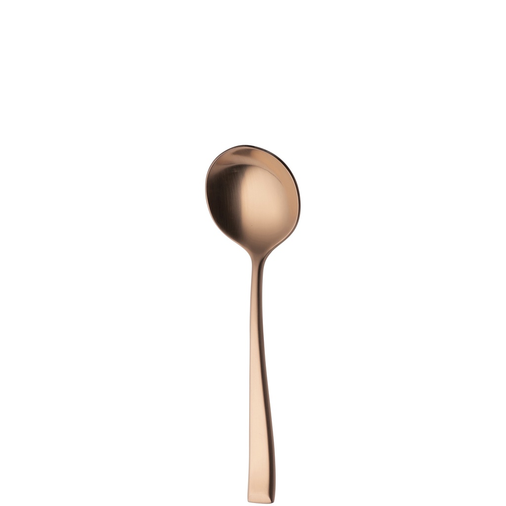 Sola - Bouillonlepel Durban 18/10 koper satijn PVD (17,7 cm, 12 stuks)