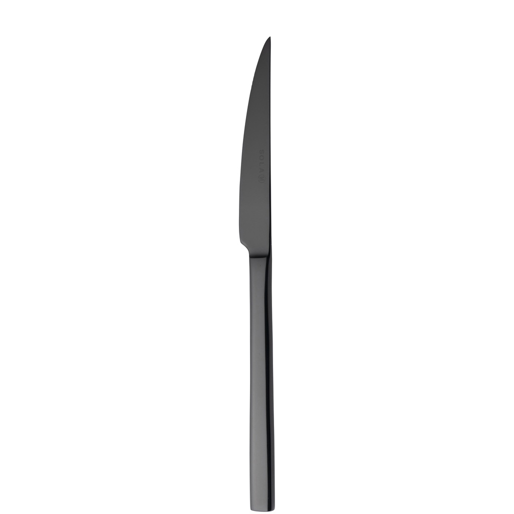 Sola - Steakmes Montreux 18/10 zwart PVD (23,7 cm, 12 stuks)